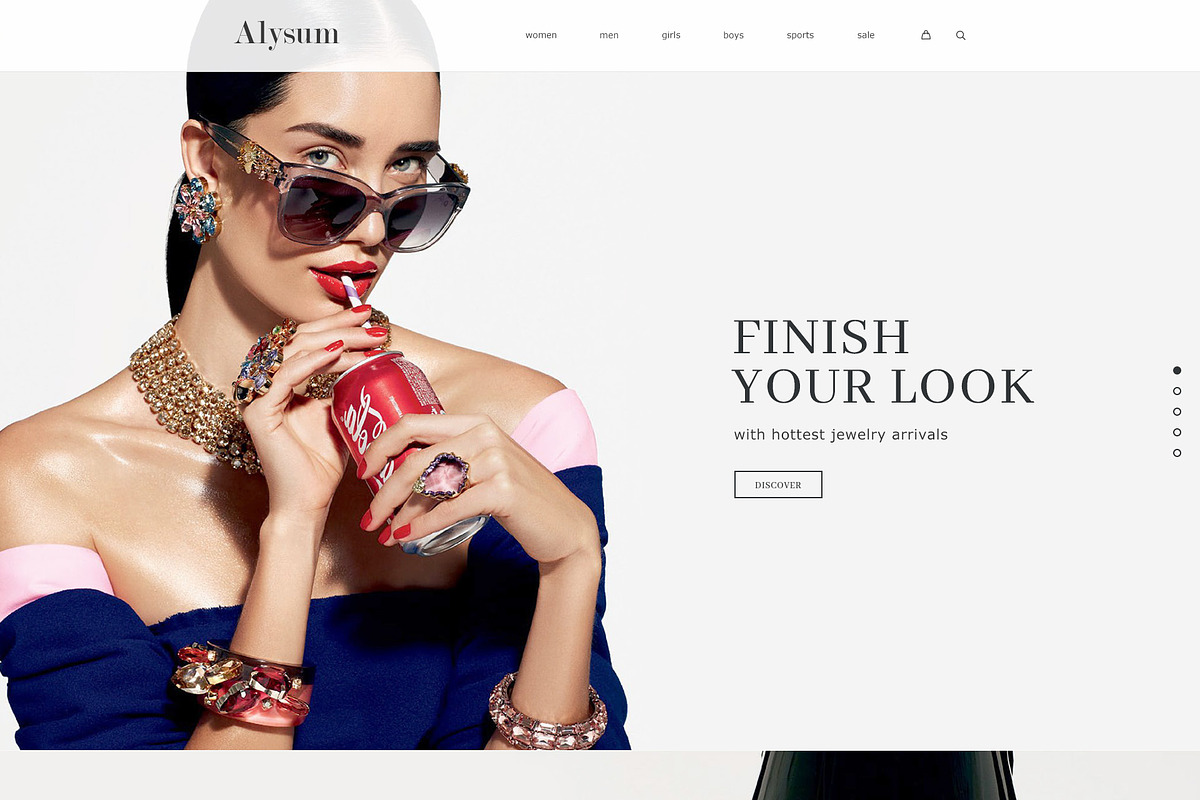 Alysum - eCommerce PSD template, a Websites & App Template by Promokit (Photo 6 of 30)
