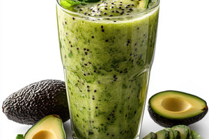 Refreshing Green Avocado Smoothie Ba, a Food & Drink Photo by Pixeness Studio