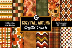 Cozy Fall Autumn Seamless Pattern