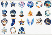 Celestial Christmas Clipart, an Illustration by Sublimation Artist (Thumbnail 3 of 6)
