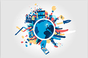 15 Vector World Illustrations, a Person Illustration by Hurcastock! (Thumbnail 16 of 16)