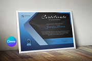 Canva Certificate Template, a Stationery Template by DesignDevisers (Thumbnail 2 of 9)