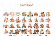 Cute Capybara PNG 35Funny Clipart, an Animal Illustration by VM PARTYS  BY TAIRUMA (Thumbnail 3 of 10)