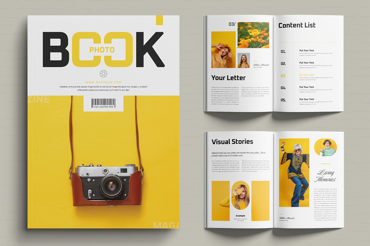 Photo Book Magazine Template, a Magazine Template by MightyDesign (Photo 1 of 6)