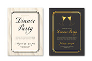 Elegant Dinner Party Invitations, a Templates & Theme by studiogstock (Thumbnail 1 of 3)