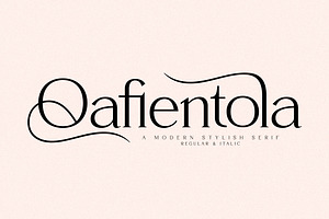 Qafientola A Modern Stylish Serif