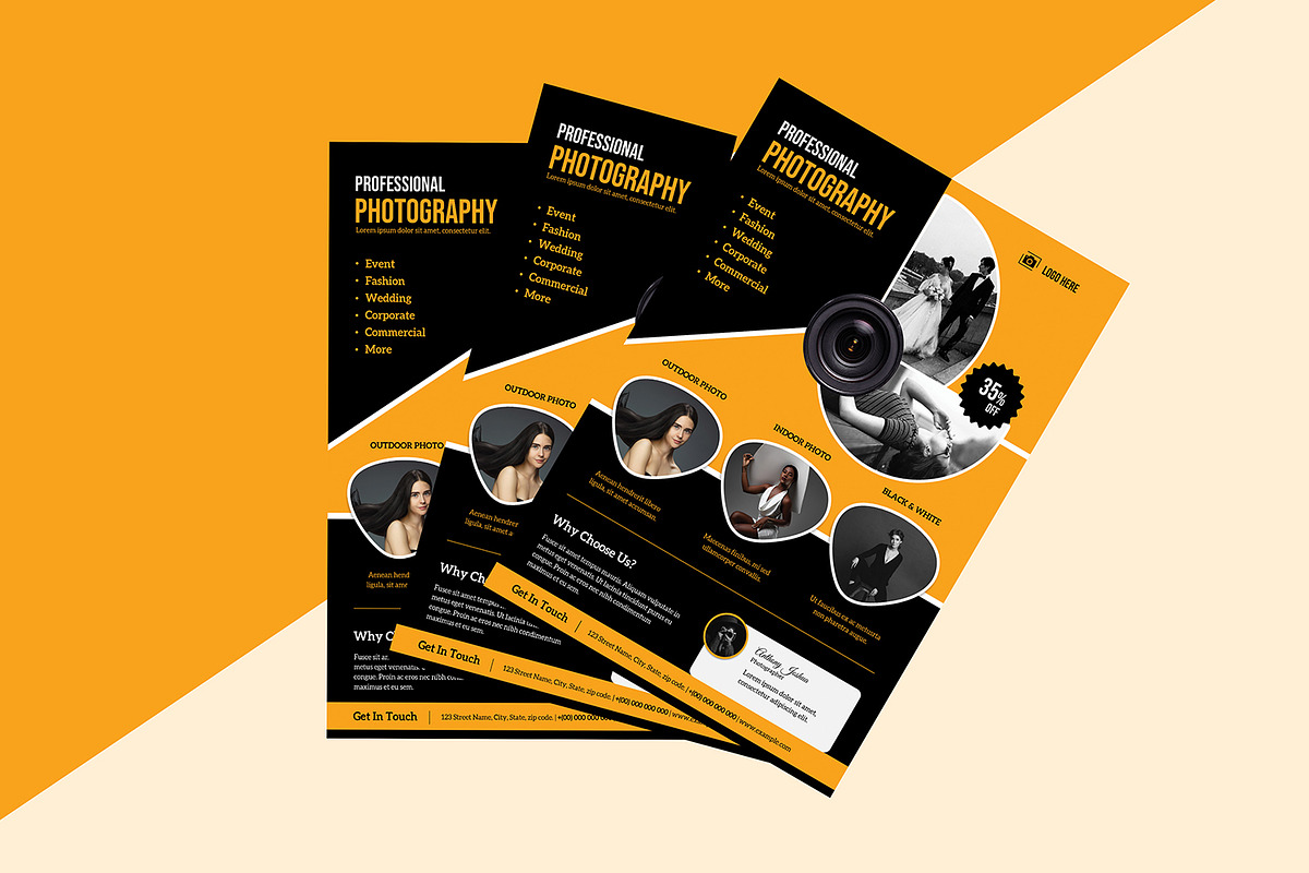 Photography Flyer Template, a Flyer Template by retrographix (Photo 5 of 5)