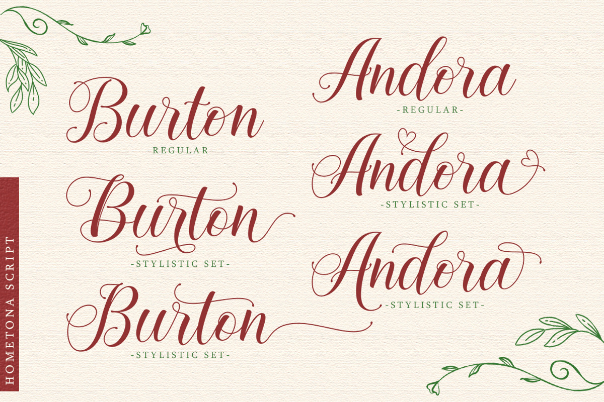 Hometona Script, a Script Font by Lettersams (Photo 5 of 10)