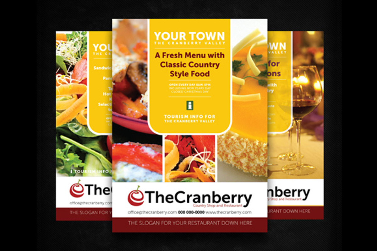 Cranberry Restaurant Advert Flyer, a Flyer Template by Inconcept Media Arsenal (Photo 4 of 5)