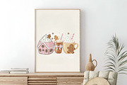 Pink Gingerbread Coffee Christmas, an Illustration by SinaCreation (Thumbnail 6 of 7)