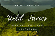 Wild Faroes Cyrillic Font, a Script Font by IraDvilyuk (Thumbnail 1 of 7)