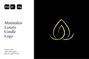 Minimalist Luxury Candle Logo, a Branding & Logo Template by Luxury Logos (Thumbnail 1 of 4)
