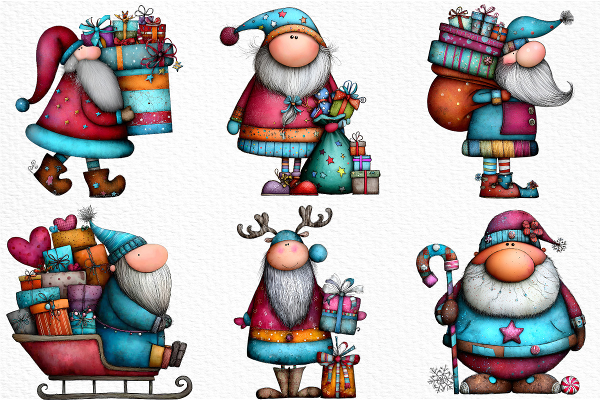 Christmas Santa Sublimation, an Illustration by Craft Nest (Photo 5 of 6)