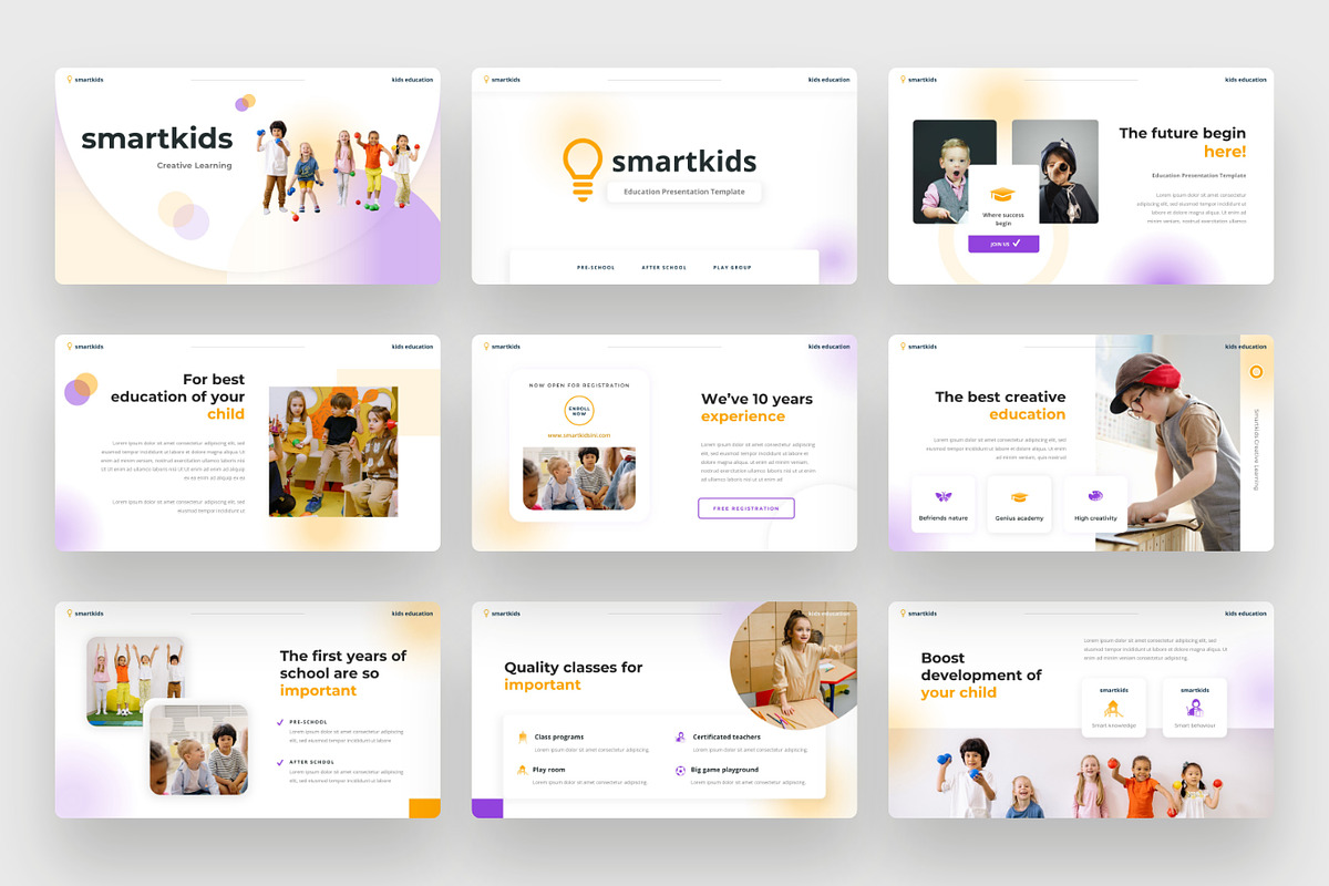 Smartkids - Kids education Keynote, a Presentation Template by BeadyLab (Photo 2 of 6)