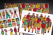 Casual people vector set, a Person Illustration by Crowhouse (Thumbnail 2 of 5)