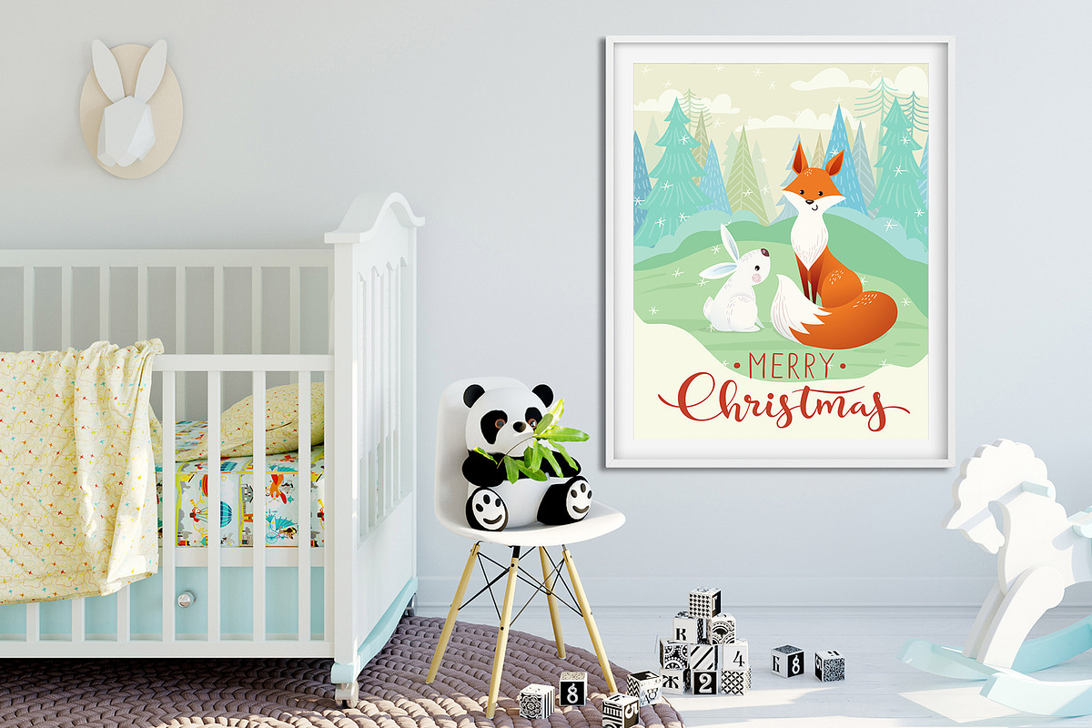 Christmas cards design, an Animal Illustration by Giraffarte (Photo 2 of 6)