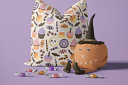 Halloween Sweets Clipart Pattern Set, a Seasonal Illustration by Printable Pretty Studio (Thumbnail 4 of 11)