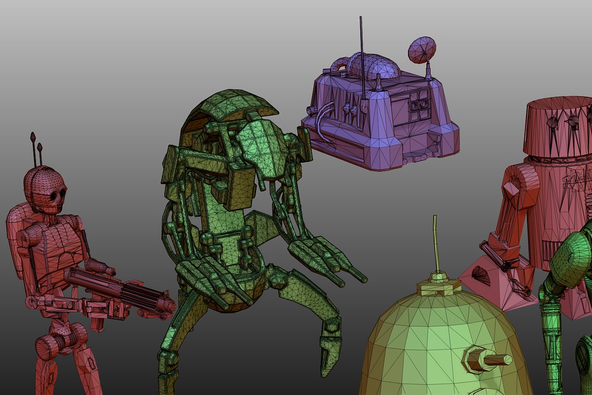 STAR WARS DROIDS PACK low poly, a Characters & Person 3D Model by 2$ SHOP (Photo 12 of 16)