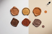 Metallic Wax Seals Mockup, a Product Mockup by Custom Scene (Thumbnail 7 of 12)