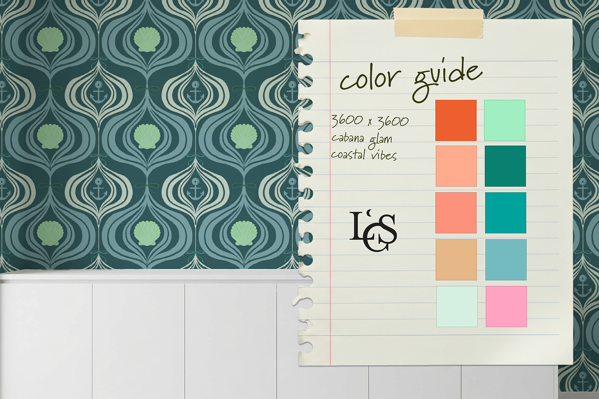 Beach Resort Vacation Patterns, a Pattern Graphic by Little Creative Scribbles (Photo 4 of 9)