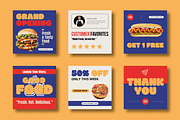 Fast Food Grand Opening Offers Post, a Social Media Template by MightyDesign (Thumbnail 1 of 8)