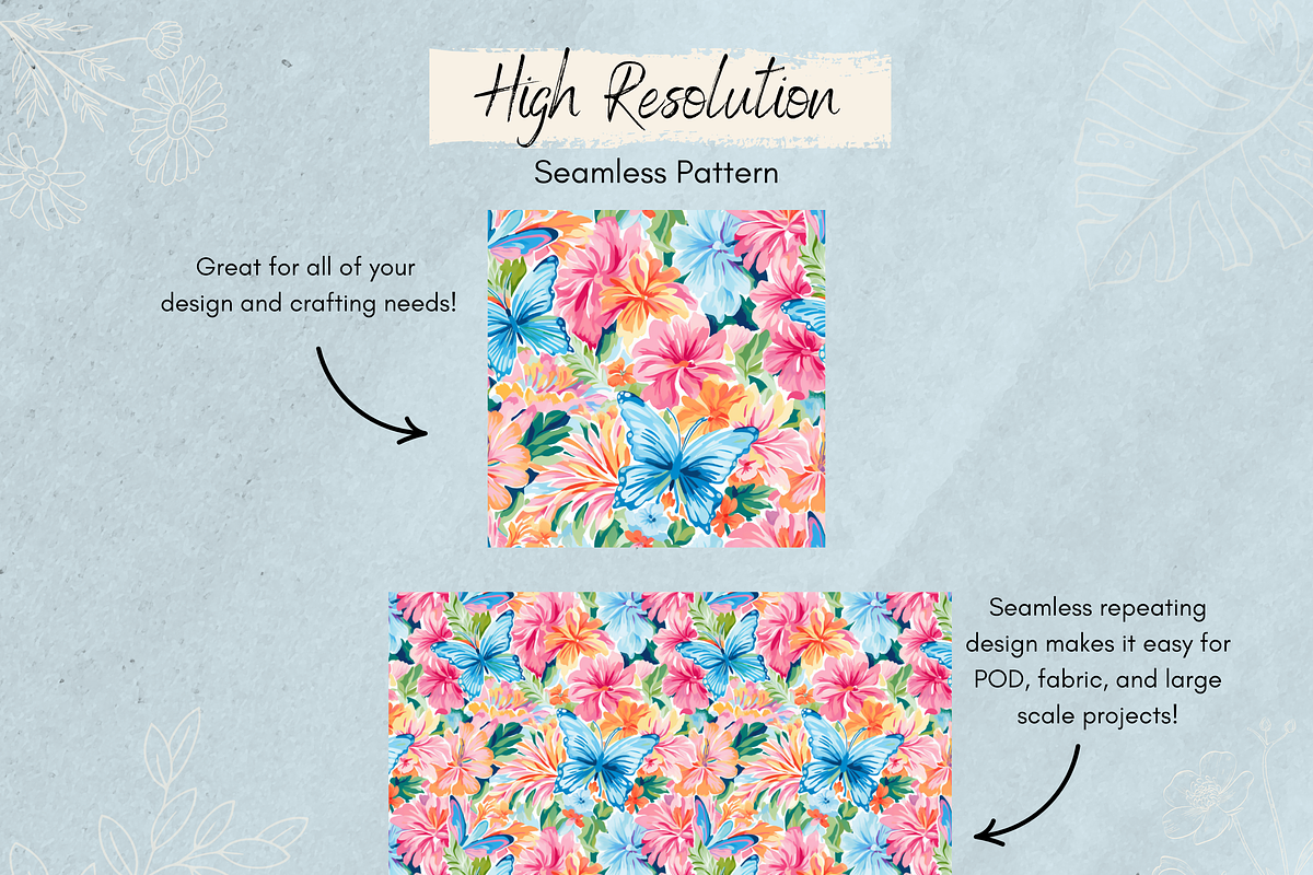 Preppy Butterfly Digital Paper Pack, a Pattern Graphic by Paper & Pattern Studio (Photo 3 of 7)