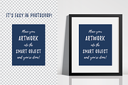 Black Frame Mockup - PSD AI PNG JPEG, a Print Template by Minty Fresh Graphics (Thumbnail 3 of 4)