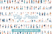 100+ People silhouette vector set, a Person Illustration by Vector_Art (Thumbnail 1 of 12)