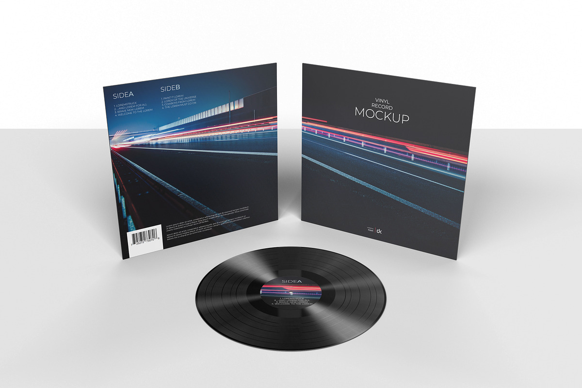 Vinyl Record Mockup 3, a Packaging Mockup by KIPET (Photo 8 of 15)