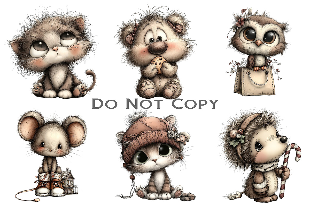 Whimsical Cozy Animal Clipart, an Illustration by Craft Nest (Photo 6 of 8)