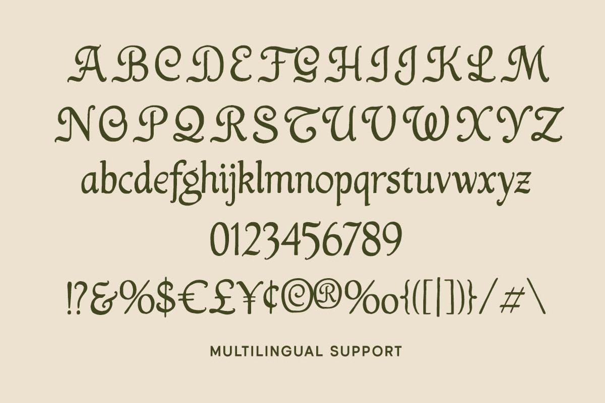 Mythgrove Medieval Display Font, a Serif Font by Letterhend Studio (Photo 5 of 9)