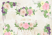 Boho Frames Floral Borders Wreaths, an Illustration by PawGraphic (Thumbnail 4 of 9)