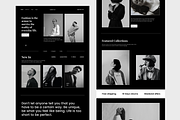 Fashion Website Free UI Kit, an UI Kit Template by DjectStudio (Thumbnail 4 of 7)
