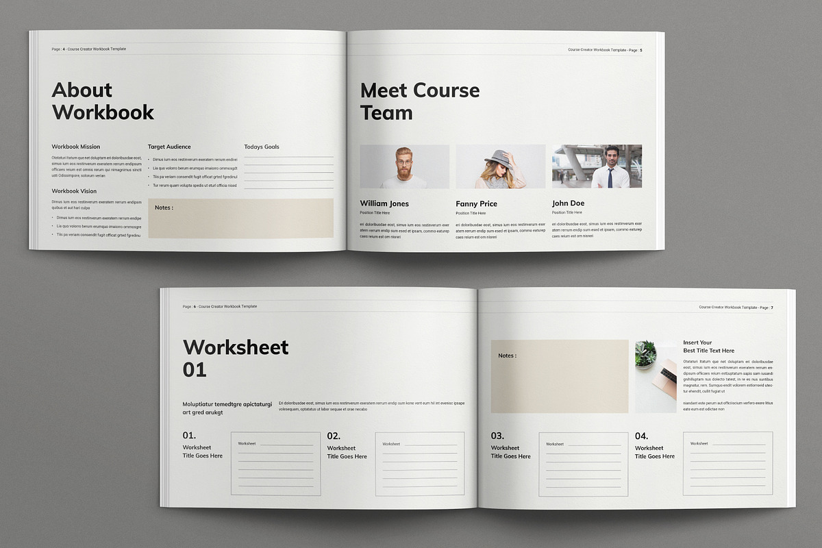 Course Creator Workbook Template preview 3