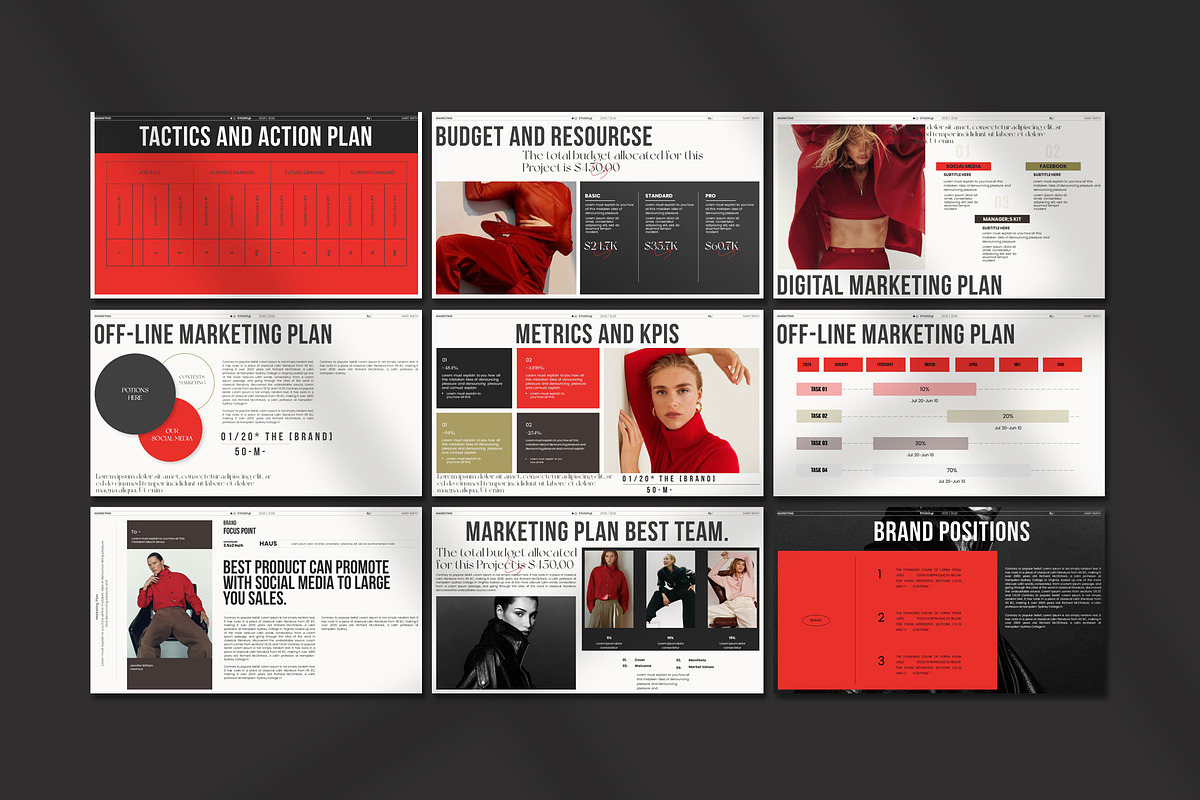 HAUS Marketing Plan Template, a Presentation Template by Aura Agency (Photo 9 of 11)