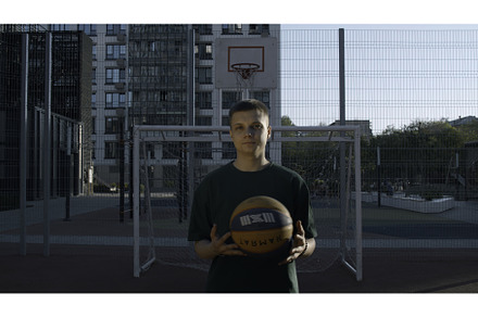A handsome man. Media. A man playing, a Sports & Recreation Photo by Media Whale Stock