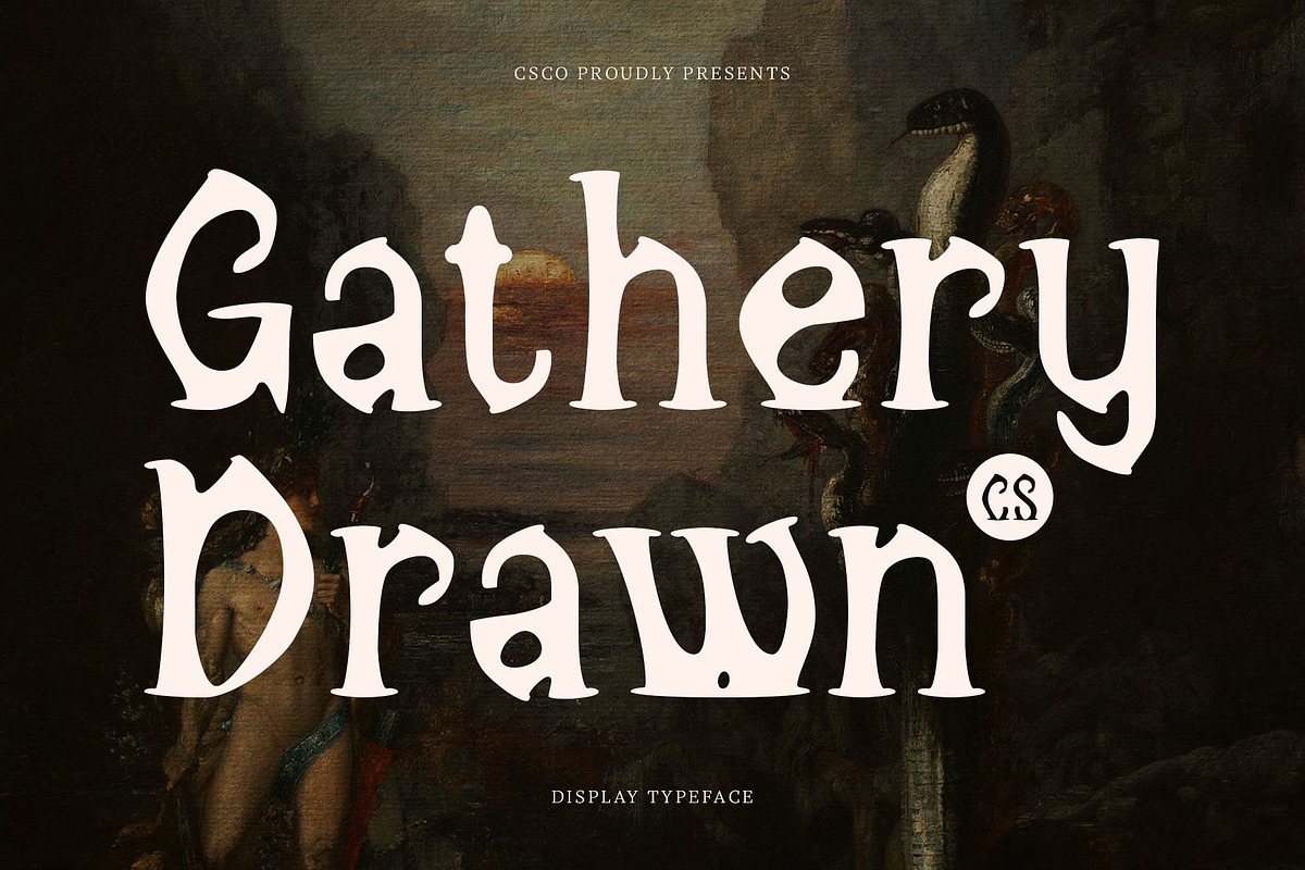 CS Gathery Drawn, a Serif Font by Craft Supply Co. (Photo 1 of 8)