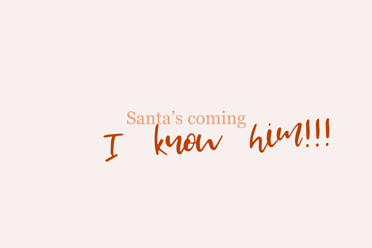 Santa Baby-Cyrillic & Latin, a Script Font by Katie Holland (Photo 3 of 6)