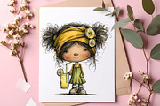 Whimsical Lemon Girls Png Clipart, an Illustration by SinaCreation (Thumbnail 6 of 9)