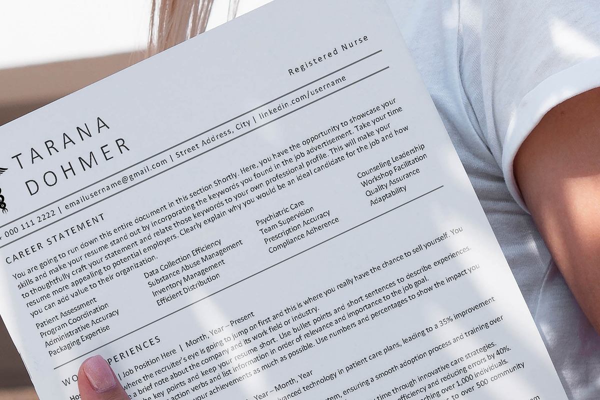 Professional RN Resume Template, a Resume Template by VictoriousVita (Photo 6 of 7)