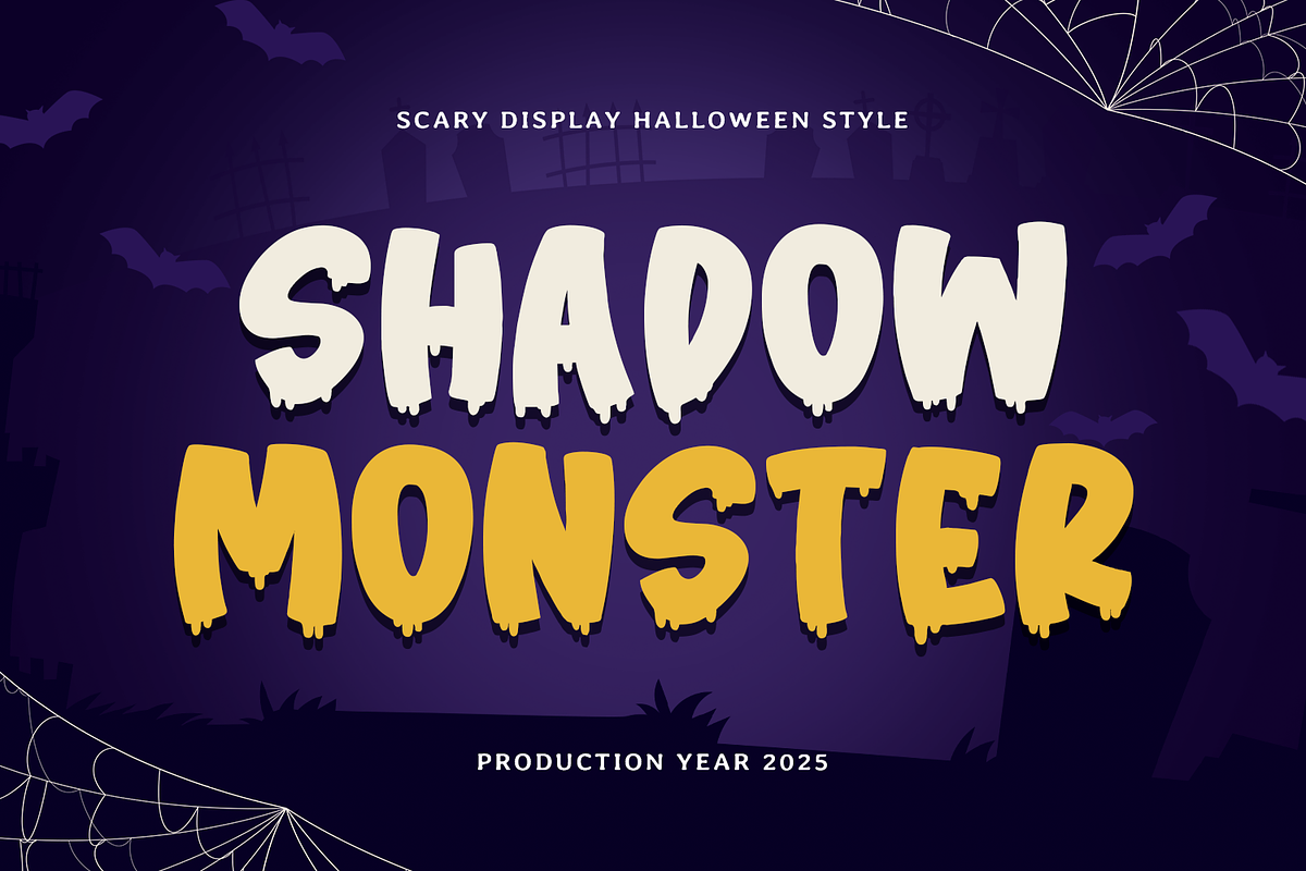 SHADOW MONSTER - Halloween Font, a Handwritten Font by Mozatype (Photo 1 of 10)