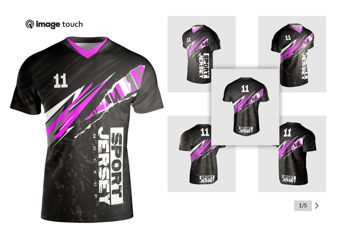 Esports Jersey Mockup, a Shirt Mockup by image touch (Photo 1 of 5)