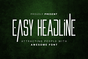 Easy Headline, a Font by Dumadistyle (Thumbnail 1 of 9)