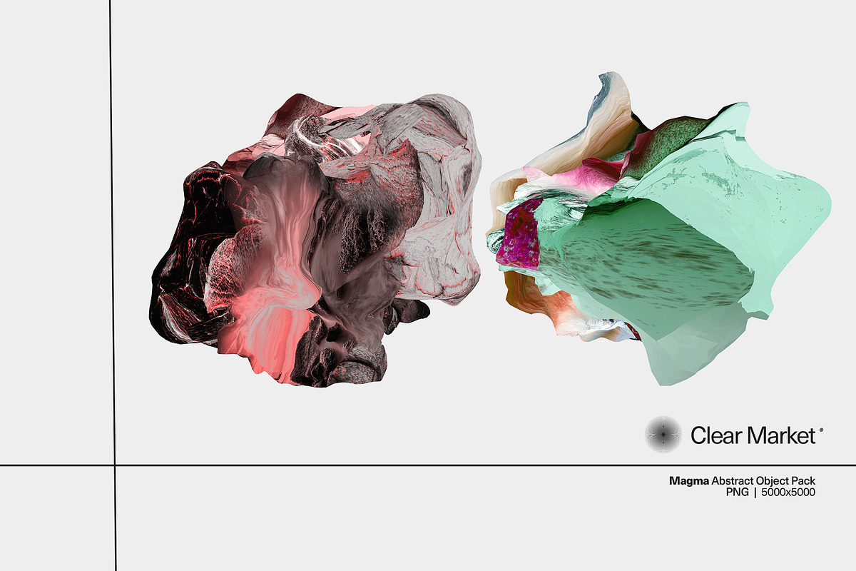Magma - Abstract Object Pack, an Object Graphic by Overland® (Photo 6 of 11)