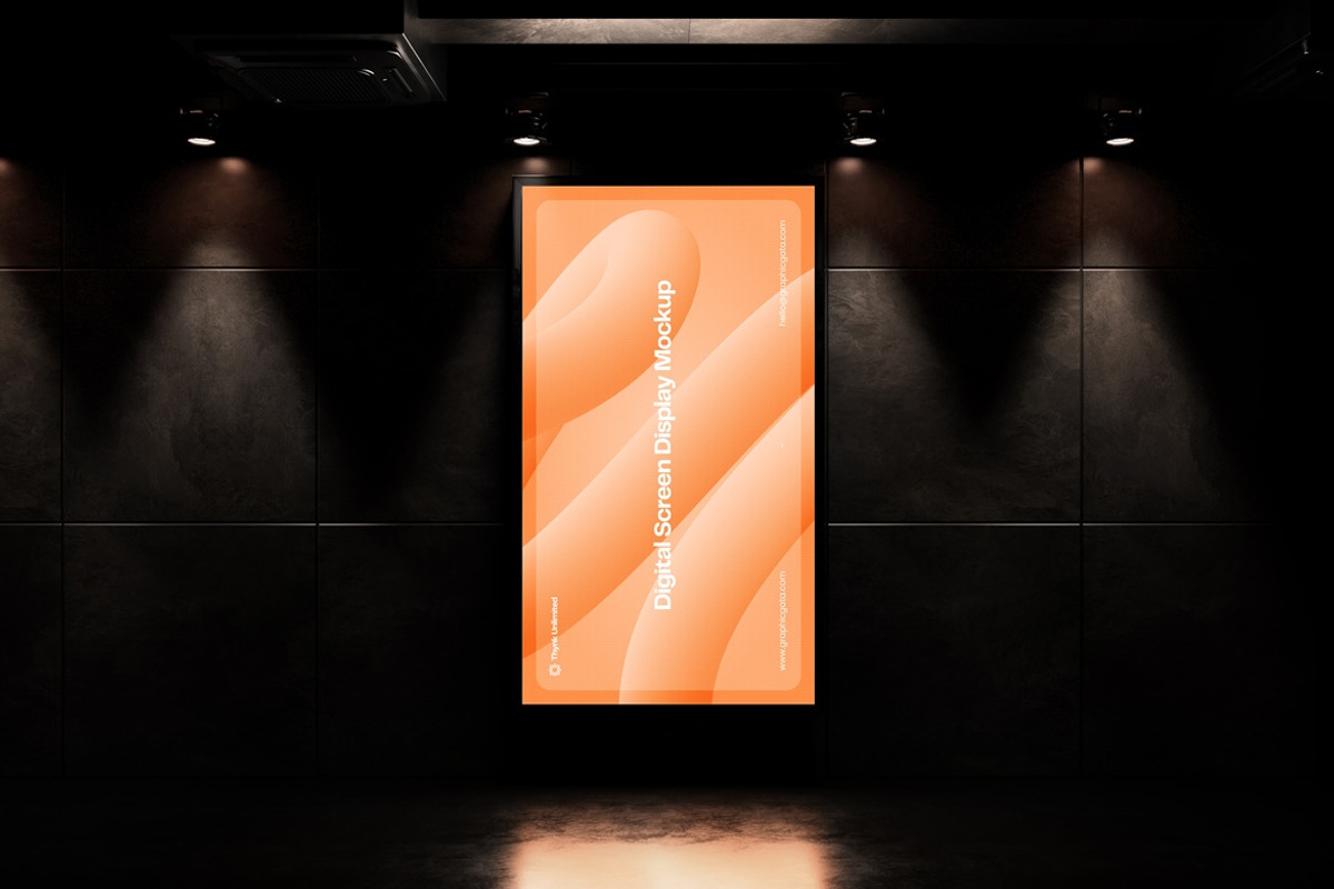 Vertical Digital Screens Mockup, an Advertising Mockup by PixelPiknik (Photo 3 of 4)