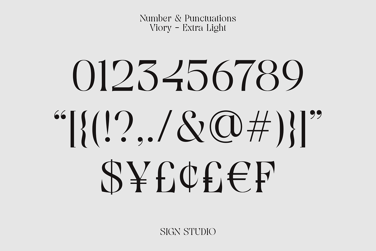 Viory - Extra Light with Italic, a Serif Font by Sign Studio (Photo 10 of 11)