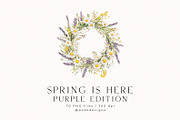 Spring Is Here. Purple Edition., a Seasonal Illustration by PeDe Designs (Thumbnail 2 of 14)