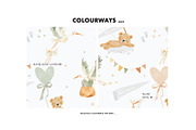 Nursery pattern baby bear pregnancy, a Pattern Graphic by Milatoo (Thumbnail 2 of 3)