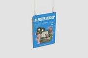A4 Poster Mockups, an Advertising Mockup by graphiccrew (Thumbnail 6 of 16)