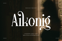 Aikonig | Modern Serif Font